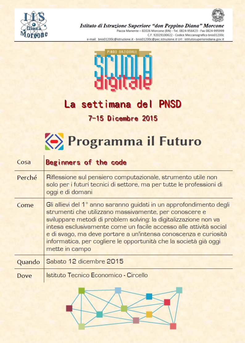 La settimana del PNSD